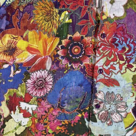 Robert Graham Limited Edition Shirt Men’s Size 3XL Landscapes Floral Linen - Picture 9 of 16